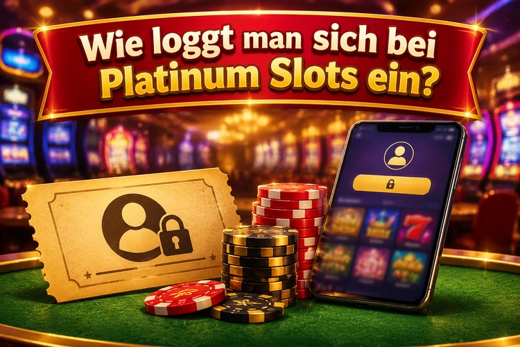 Wie loggt man sich bei Platinum Slots ein?