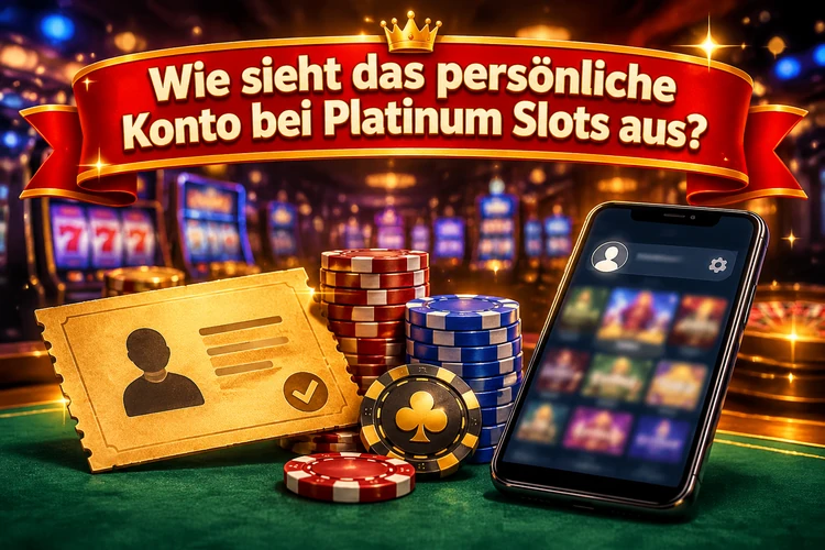 Wie sieht das persönliche Konto bei Platinum Slots aus?
